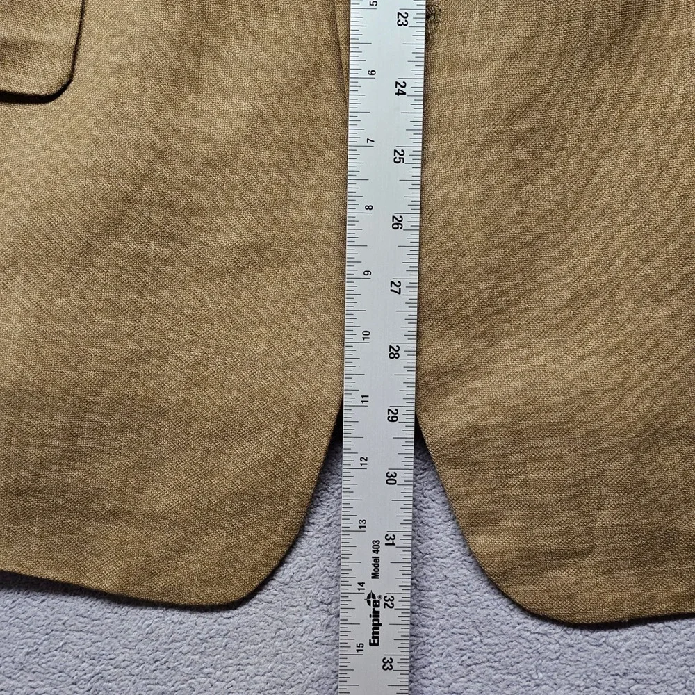 Jos. A. Bank Blazer Jacket Mens 44S Brown Lined Tailored Fit Single Breasted